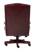 Boss Wingback Traditional Chair In Burgundy MODEL # B800-BY