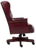 Boss Wingback Traditional Chair In Burgundy MODEL # B800-BY