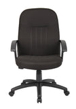 Boss Mid Back Fabric Managers Chair In Black MODEL # B8306-BK