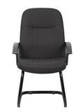Boss Mid Back Fabric Guest Chair In Black MODEL # B8309-BK