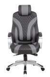 Boss Executive Hinged Arm Chair - Black/Grey MODEL # B8871-BKGY