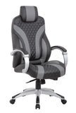 Boss Executive Hinged Arm Chair - Black/Grey MODEL # B8871-BKGY