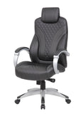 Boss Executive Hinged Arm Chair - Black MODEL # B8871-BK