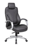 Boss Executive Hinged Arm Chair - Black/Grey MODEL # B8871-BKGY