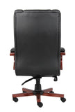 Boss High Back Executive Wood Finished Chair, Cherry MODEL # B8991-C