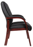 Boss Mid Back Wood Finished guest, accent or dining chair MODEL # B8999-C