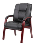 Boss Mid Back Wood Finished guest, accent or dining chair MODEL # B8999-M