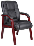 Boss Mid Back Wood Finished guest, accent or dining chair MODEL # B8999-C
