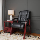 Boss Mid Back Wood Finished guest, accent or dining chair MODEL # B8999-M