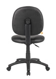 Boss Diamond Task Chair In Black Antimicrobial Vinyl MODEL # B9090-CS