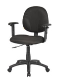 Boss Diamond Task Chair In Black W/ Adjustable Arms MODEL # B9091-BK