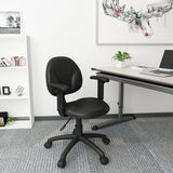 Boss Diamond Task Chair In Black W/ Adjustable Arms MODEL # B9091-BK