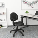 Boss Diamond Task Chair In Black Antimicrobial Vinyl W/ Adjustable Arms MODEL # B9091-CS