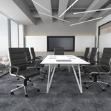 Boss Executive CaressoftPlus Chair with Metal Chrome Finish MODEL # B9471-BK