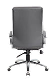 Boss Executive CaressoftPlus Chair with Metal Chrome Finish MODEL # B9471-GY