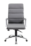 Boss Executive CaressoftPlus Chair with Metal Chrome Finish MODEL # B9471-GY