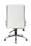 Boss Executive CaressoftPlus Chair with Metal Chrome Finish MODEL # B9471-WT