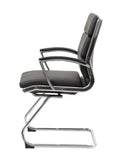 Boss Executive CaressoftPlus Chair with Metal Chrome Finish - Guest Chair MODEL # B9479-BK