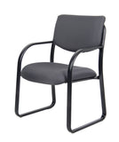 Boss Grey Fabric Guest Chair MODEL # B9521-GY