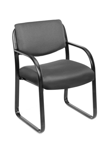 Boss Grey Fabric Guest Chair MODEL # B9521-GY