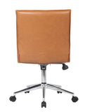 Boss Caramel Vinyl Armless Hospitality Chair MODEL # B9534C-CML