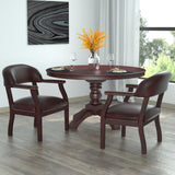 Boss Captain's guest, accent or dining chair in Burgundy Vinyl MODEL # B9540-BY