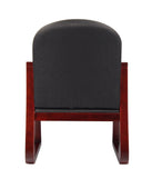 Boss Mahogany Frame guest, accent or dining chair In Black Fabric MODEL # B9570-BK