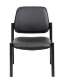 Boss Antimicrobial Armless Guest Chair, 300 lb. weight capacity MODEL # B9595AM-BK