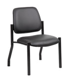 Boss Antimicrobial Armless Guest Chair, 300 lb. weight capacity MODEL # B9595AM-BK