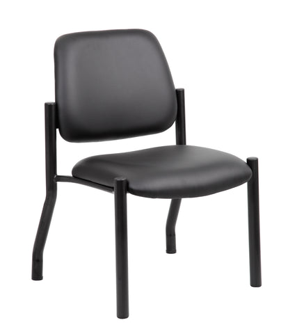 Boss Antimicrobial Armless Guest Chair, 300 lb. weight capacity MODEL # B9595AM-BK