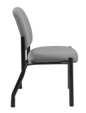 Boss Armless Guest Chair, 300 lb. weight capacity MODEL # B9595AM-GY