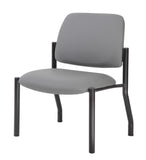 Boss Antimicrobial Armless Guest Chair, 400 lb. weight capacity MODEL # B9595AM-GY-400
