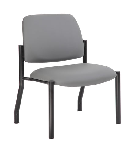 Boss Antimicrobial Armless Guest Chair, 400 lb. weight capacity MODEL # B9595AM-GY-400
