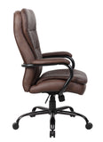Boss Heavy Duty Double Plush LeatherPlus Chair - 400 Lbs.  MODEL # B991-BB