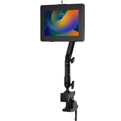 Custom Flex Security Enclosure Desk Clamp Mount w/ Paragon Enclosure CTA DIGITAL