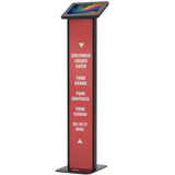 Customizable Premium Locking Floor Stand Kiosk w/ Graphic Card Slot for Branding CTA DIGITAL
