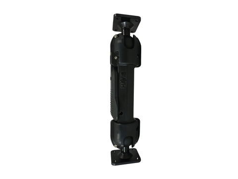 Havis DBM-1150-CL-0101 Dual Ball Mount with 1.50″ Clamp-Style Long Housing & Two Standard AMPS Plates