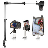 Arkon DSLRTABMG5 Overhead Camera Mount. Includes Camera, Tablet, and Phone Holder