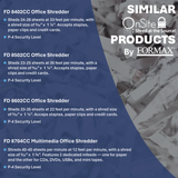 Formax D 8652CC Shredder