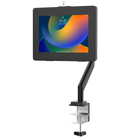 Locking Tablet Mount and USB Hub w/ Full Cable Management & Enclosure CTA DIGITAL