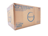 Nception N11345/GN405 Blue Nitrile 4 Mil Exam Gloves (SIZE XL EXTRA LARGE) CASE OF 1,000