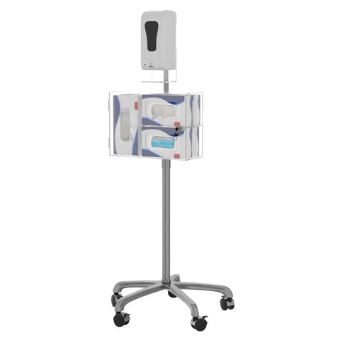 Heavy-Duty Mobile Sanitizing Station with Automatic Soap Dispenser CTA DIGITAL