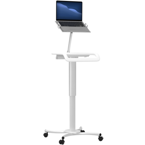 Height-Adjustable Rolling Workstation Cart with Holder CTA DIGITAL