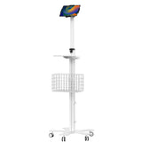 Medical Mobile Floor Stand with VESA Tablet Security Holder CTA DIGITAL