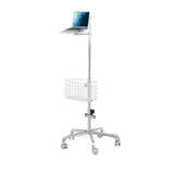 Medical Rolling Cart with Articulating Arm & Storage for Laptops CTA DIGITAL