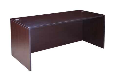 Boss Desk Shell, 66"W X 30"D, Mocha MODEL # N102-MOC