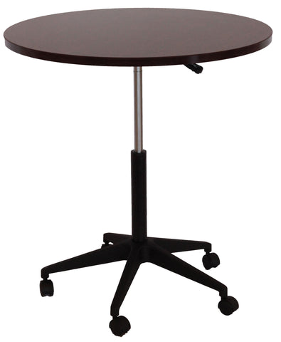 32" Mobile Round Table, Mahogany MODEL # N30-M