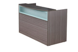 Boss Reception Desk, Frosted Glass MODEL # N369G-DW