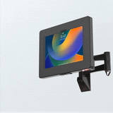 Wall Mount with Security Enclosure and Integrated Honeywell 2D Scanner (Black) by CTA Digital