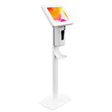 Premium Thin Profile Floor stand w/ Security Enclosure & Automatic Soap Dispenser by CTA Digital
